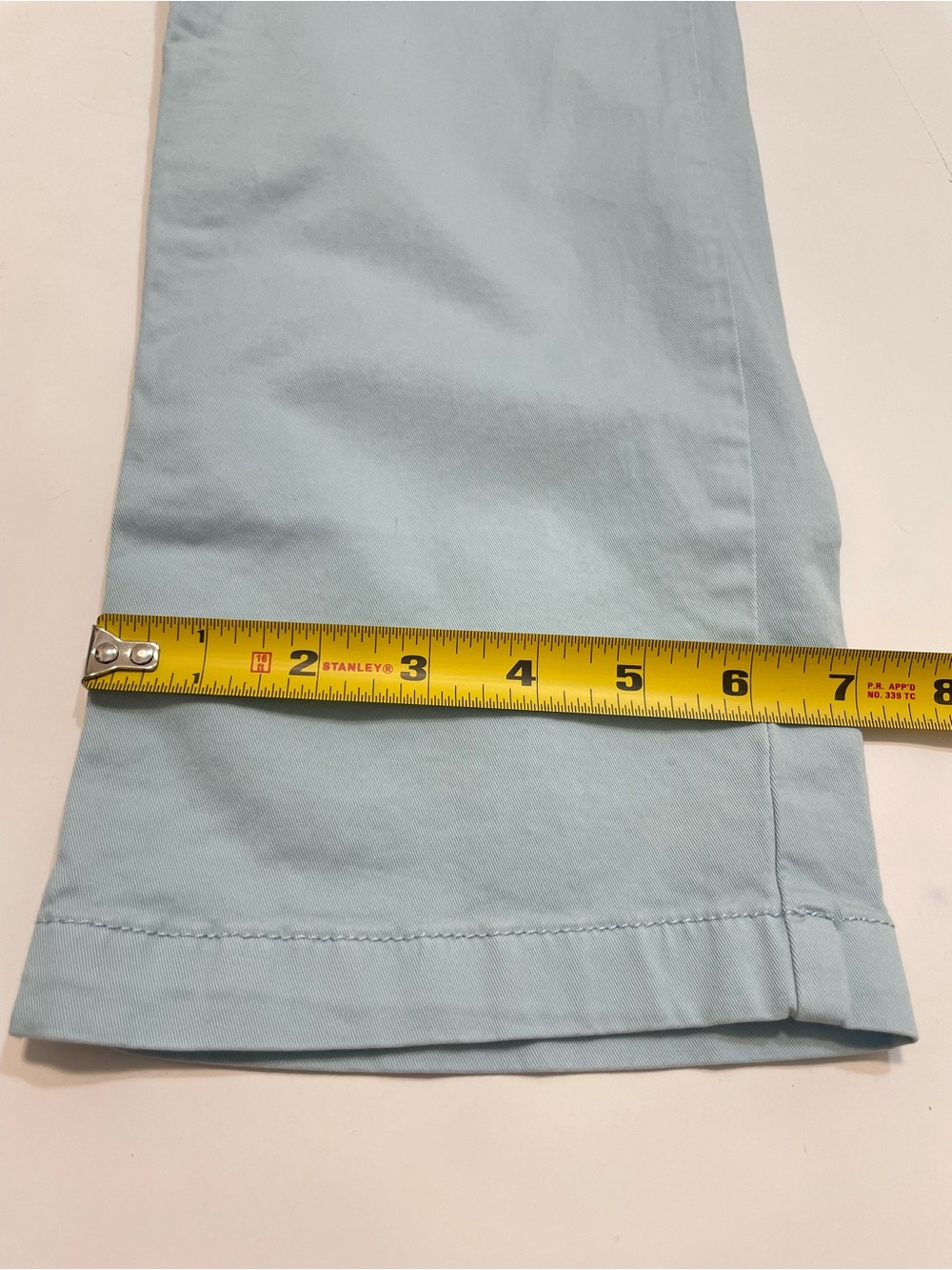 GAP Light Blue Girlfriend Chino Pants - Size 14 - Picture 5 of 13